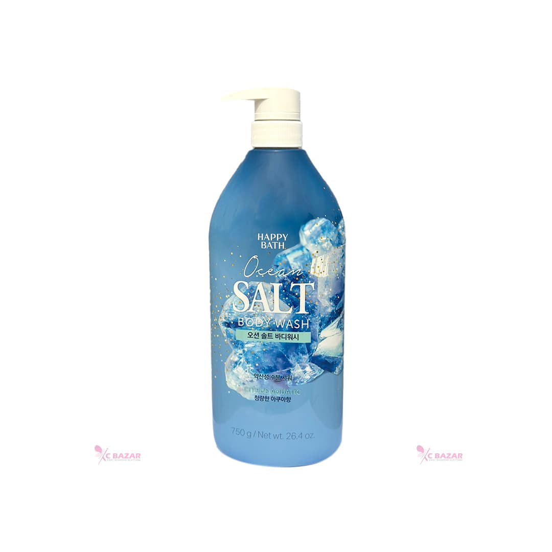 HAPPY BATH (OCEAN SALT) BODY WASH 750g