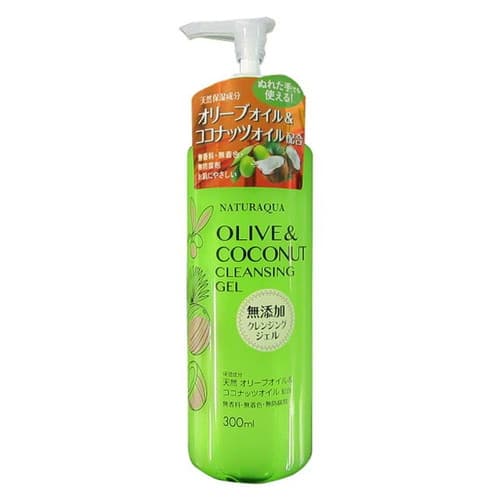 Kumano Oil Naturaqua cleansing gel 300ml(olive,coconut)