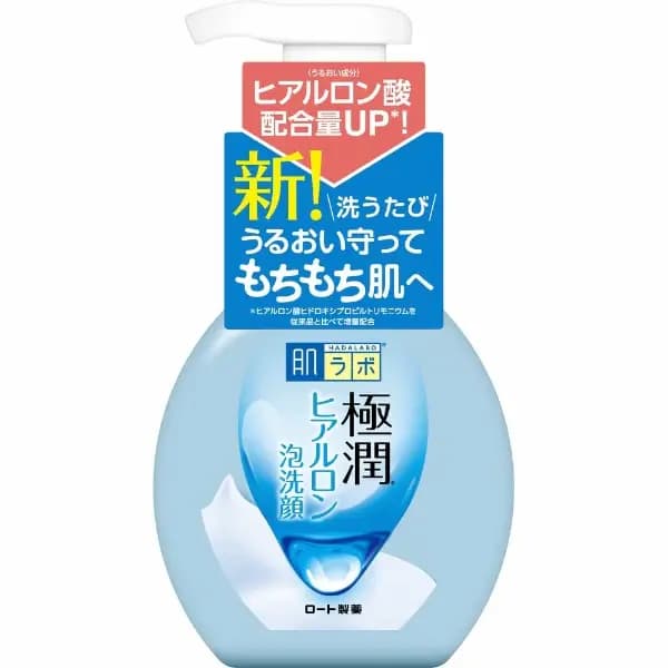 Rohto Hada Labo Gokujyun Hyaluronic Acid Foaming Face Wash 160ml